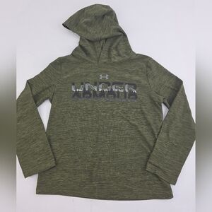Under Armour Boys Olive Green Pullover Thin Size YSM Small BO-2425